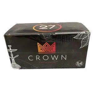 Carbón natural Crown 27mm para cachimba con encendido rápido y larga duración