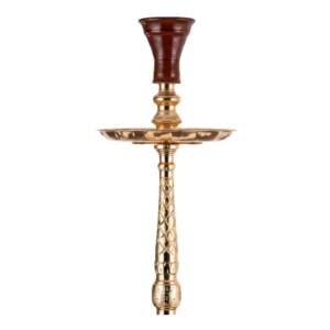 Cachimba Khalil Mamoon Fakher egipcia hecha a mano en bronce, cobre y acero inoxidable con base tradicional