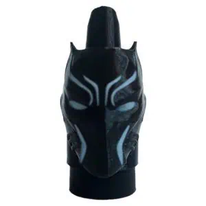Boquilla personal 3D pantera negra con máscara felina