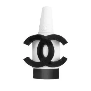 Boquilla personal 3D emblema de moda en negro y rosa