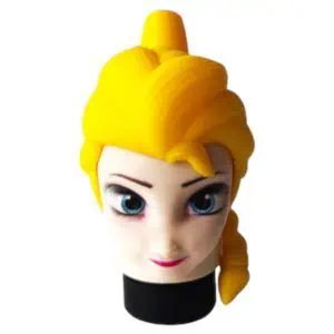 Boquilla personal 3D princesa hielo con trenza para cachimba