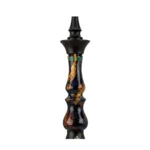 Nayb 2.0 Up Down Blue Dark cachimba brasileña artesanal en acero inoxidable, resina exclusiva y madera con doble sistema de purgas