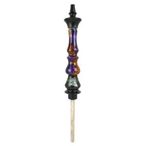 Nayb 2.0 Up Down Wood Purple cachimba brasileña artesanal en acero inoxidable, resina morada y madera con doble sistema de purgas