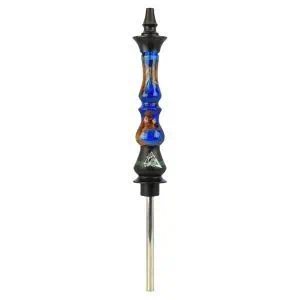 Nayb 2.0 Up Down Translucent Blue cachimba brasileña artesanal en acero inoxidable, resina translúcida y madera con doble sistema de purgas