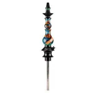 Regal Hookah Bishop All Blue Glitter Manzanita en acero inoxidable y aluminio aeroespacial