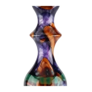 Regal Hookah Queen Epoxy Purple Winewood en acero inoxidable y aluminio aeroespacial resina