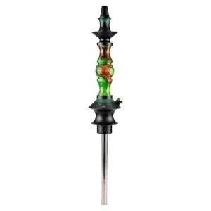 Regal Hookah Epoxy Prince Eye All Green Winewood en acero inoxidable y aluminio aeroespacial