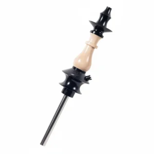 Cachimba Regal Hookah Prince Clear Gloss en formato compacto con acabado brillante Plano torcido