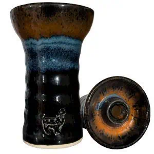 Cazoleta Alpaca Bowl Suri en barro de alta temperatura con distribución uniforme del calor orange black