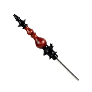 Cachimba Regal Hookah Bishop Red Gloss en acero inoxidable V2A con acabado rojo brillante Diagonal