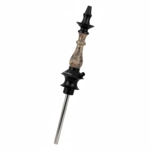 Cachimba Regal Hookah Prince Art Zeus Brown hecha con descarga eléctrica que raja la madera