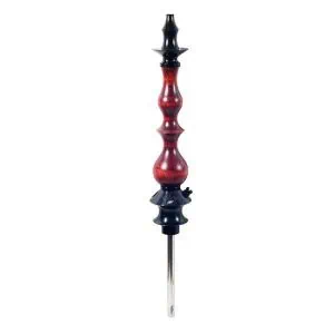 Cachimba Regal Hookah Queen Red Gloss con madera tratada y acabado rojo brillante