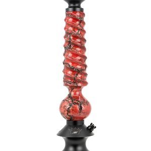 Cachimba Regal Cavalier Art Zeus Red hecha con descarga eléctrica que raja la madera