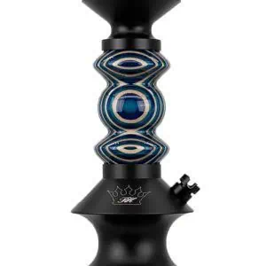 Regal Hookah DW Pawn #5 Greek Eye con aluminio aeroespacial y madera torneada a mano