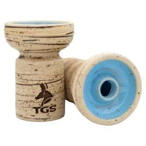 Cazoleta TGS Nun de barro blanco con phunnel de 1 cm