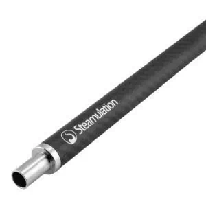 Boquilla Steamulation Carbon de tubo de carbono y acero V2A de 38 cm