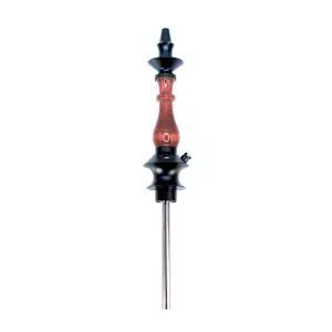 Cachimba Regal Hookah Prince Red Gloss en formato compacto con acabado rojo brillante