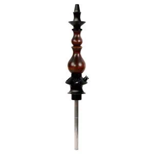 Cachimba Regal Hookah Bishop Brown Gloss en acero inoxidable V2A con acabado marrón brillante