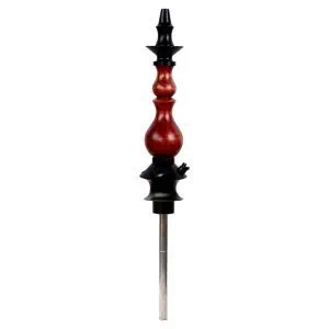 Cachimba Regal Hookah Bishop Red Gloss en acero inoxidable V2A con acabado rojo brillante
