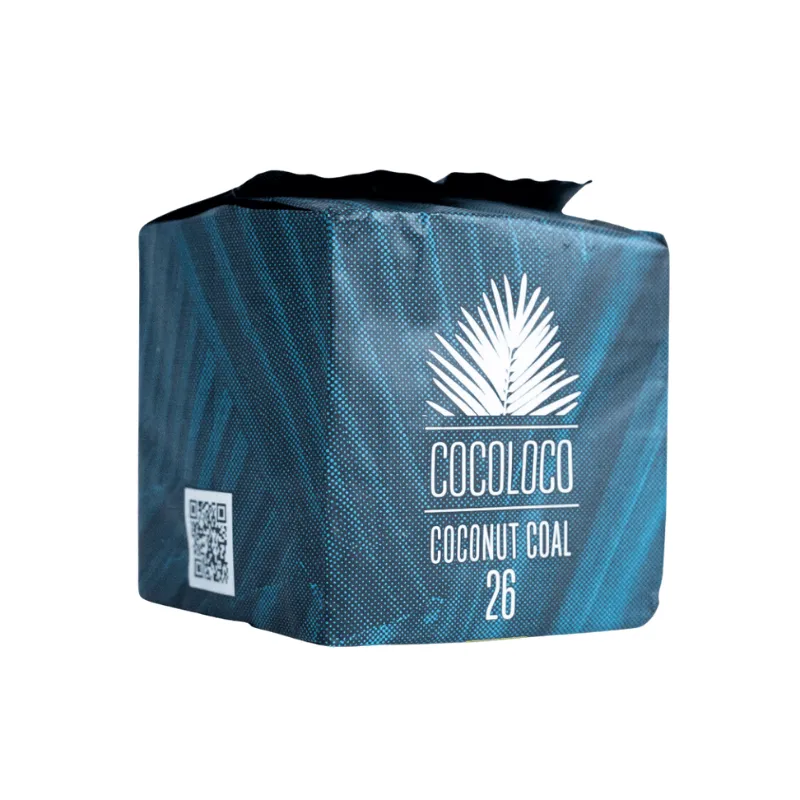 Carbón Cocoloco Horeca 26mm para cachimba en formato 1 kg