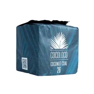 Carbón Cocoloco Horeca 26mm para cachimba en formato 1 kg