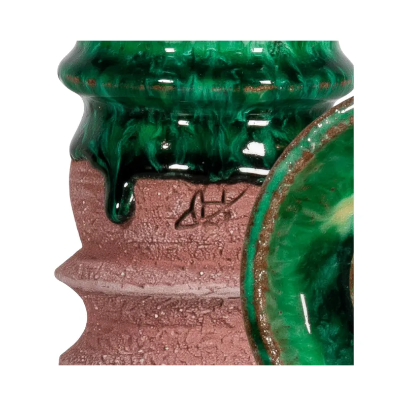 Cazoleta Helium Small Bang Emerald de barro morado purple danzig tipo trypo