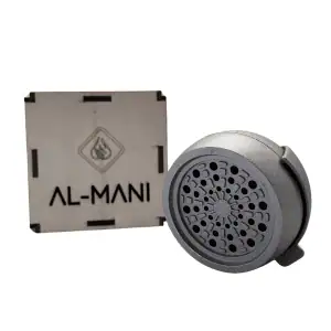 Gestor de calor Kaloud AlMani en aluminio con tapa regulable cubre-vientos para cachimba