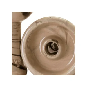 Cazoleta Mud iLove phunnel con estética de mármol en barros negro y blanco