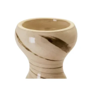Cazoleta Mud iTurk tradicional con estética de mármol en barros negro y blanco