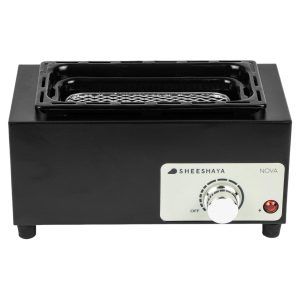 Hornillo Sheeshaya Nova 600W eléctrico con rejilla protectora para encender carbones naturales de cachimba