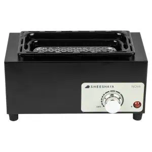 Hornillo Sheeshaya Nova 600W eléctrico con rejilla protectora para encender carbones naturales de cachimba