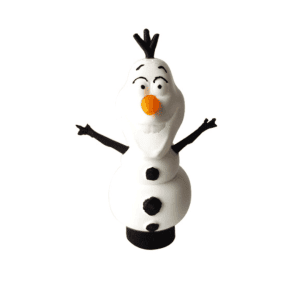 Boquilla personal 3D muñeco de nieve blanca para cachimba