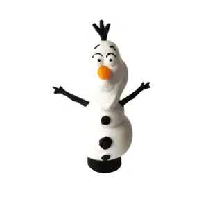 Boquilla personal 3D muñeco de nieve blanca para cachimba