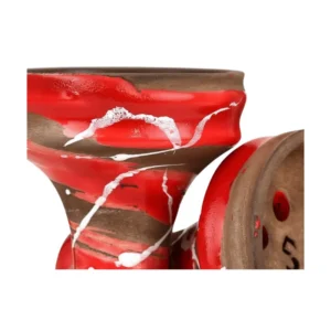 Cazoleta Conceptic Design Killer Red rusa de barro rojo tipo killer con 6 agujeros
