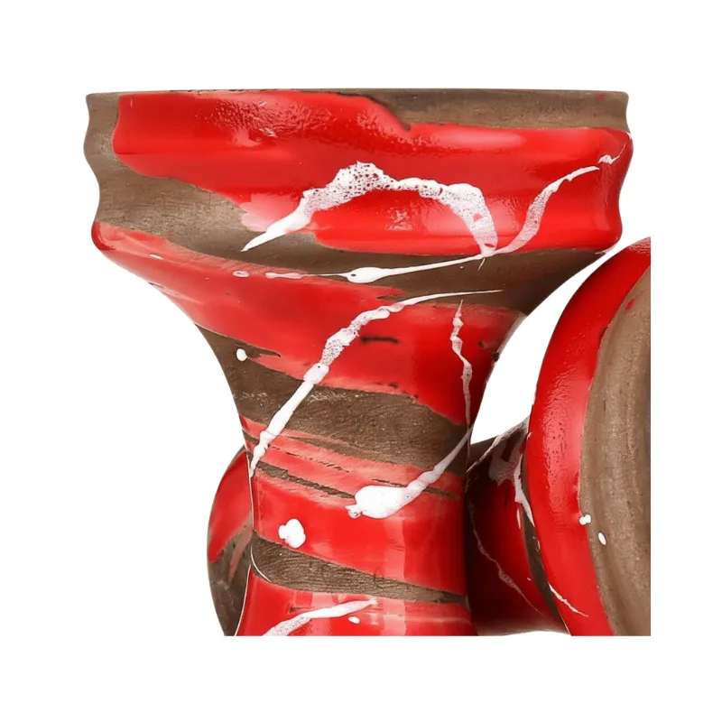Cazoleta Conceptic Design Killer Red rusa de barro rojo tipo killer con 6 agujeros