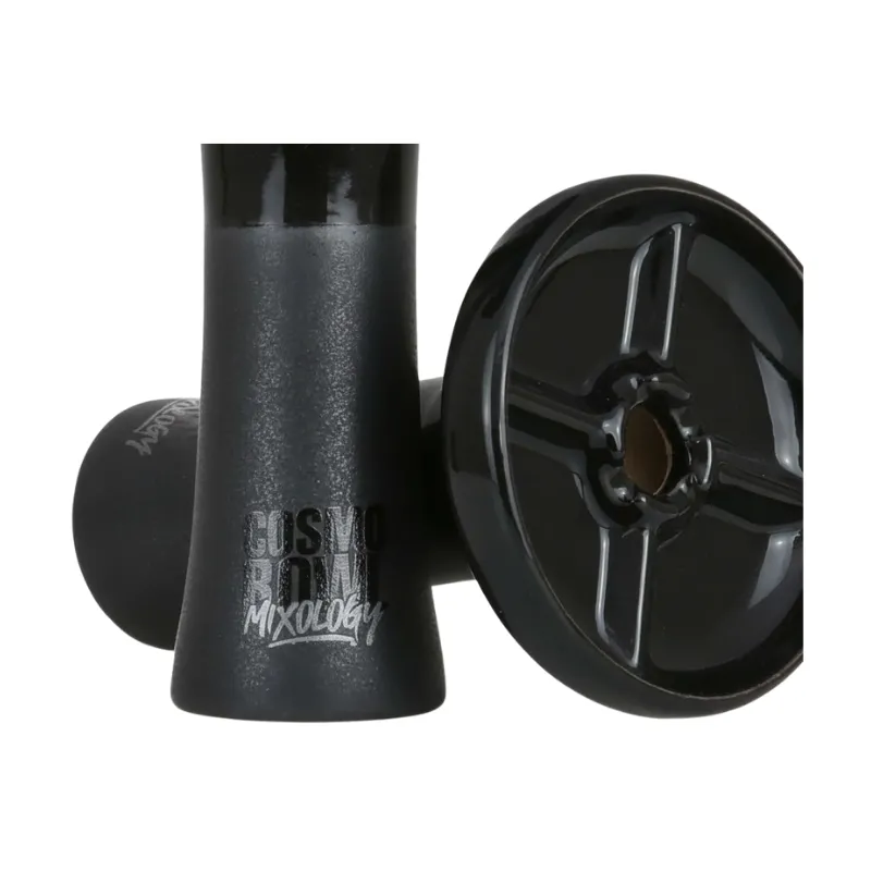 Cazoleta Cosmo Bowl Mixology phunnel con separadores internos y esmalte negro mate brillo