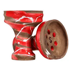Cazoleta Conceptic Design Killer Red rusa de barro rojo tipo killer con 6 agujeros