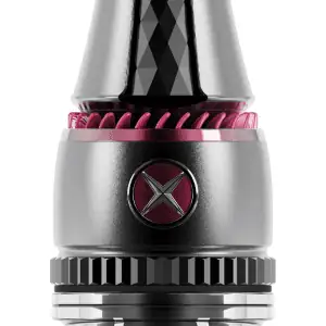Cachimba Maxx Royal rusa de Blade Hookah en acero inoxidable con purga horizontal y base tallada Jescken Drop de Caesar