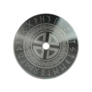 Plato Mr Shisha Valhalla en acero inoxidable V2A con diseño nórdico para cachimba Black