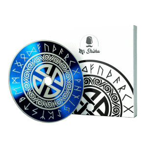 Plato Mr Shisha Valhalla en acero inoxidable V2A con diseño nórdico para cachimba