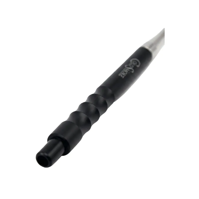Boquilla Cold Smoke para cachimba de aluminio en negro y gris