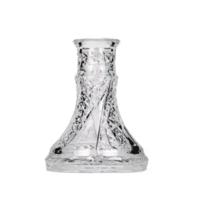 Base Caesar Crystal Small Fan Cut Clear transparente