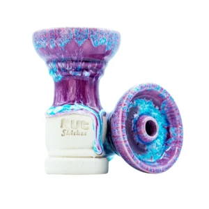 Cazoleta Purple Storm 2.0 de barro Highfire con esmalte morado