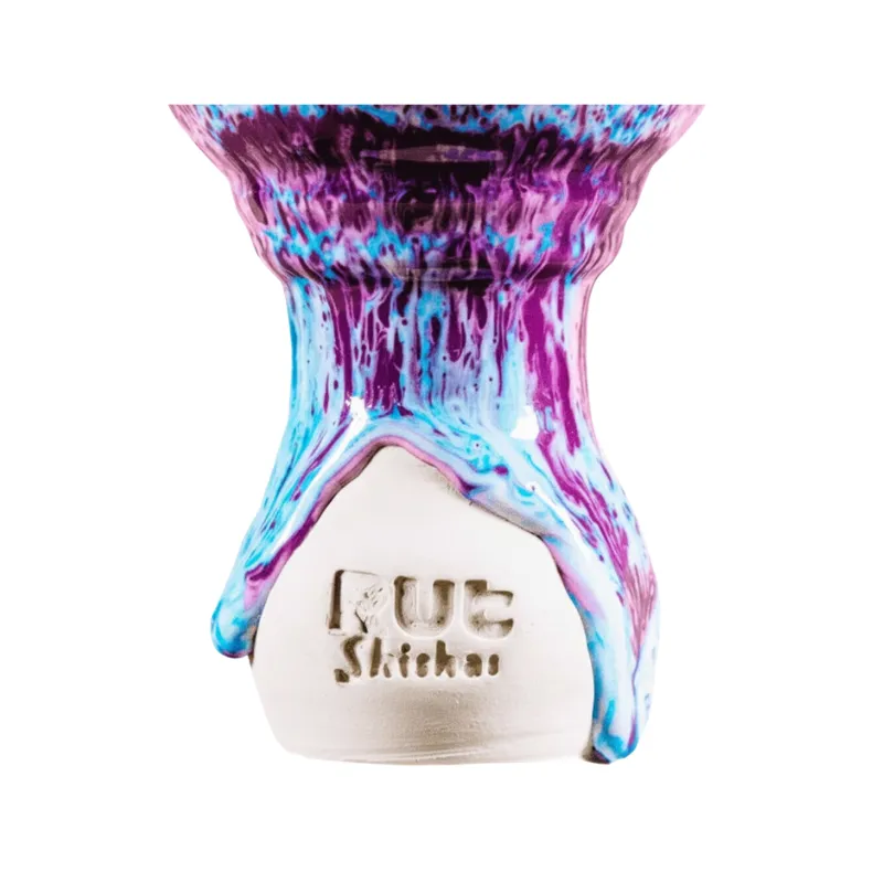 Cazoleta Purple Storm 2.0 de barro Highfire con esmalte morado