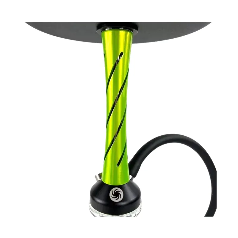 Cachimba Vortex Hookah Hurricane rusa de acero y aluminio con purga efecto tornado