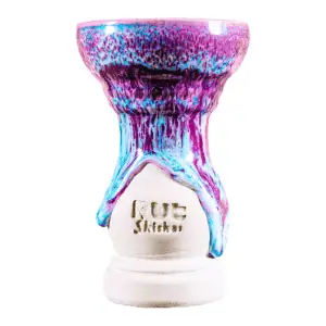 Cazoleta Purple Storm 2.0 de barro Highfire con esmalte morado