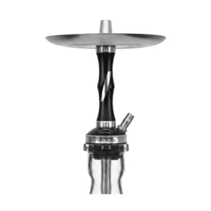 Cachimba Panda Hookah Black Window Mini de acero inoxidable y poliacetal con purga de pistón
