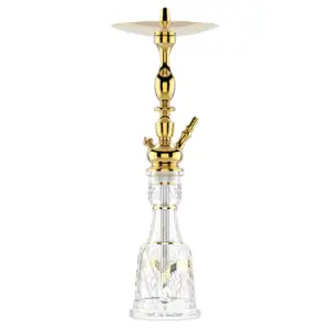 Cachimba MIG Tradi D2 Clear Gold en latón y acero inoxidable con acabado en oro claro