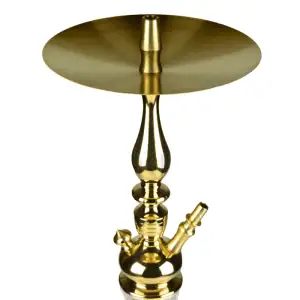 Cachimba MIG Tradi D2 Clear Gold sin base en latón y acero inoxidable