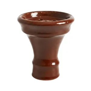 Cazoleta tradicional plana de barro rojo esmaltado